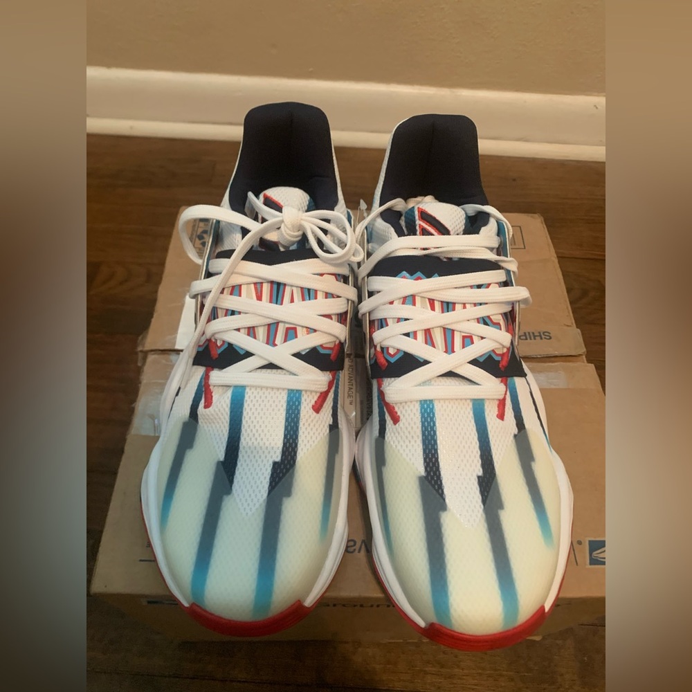 adidas Men's Athletic Shoes - White, Black, Red, Blue